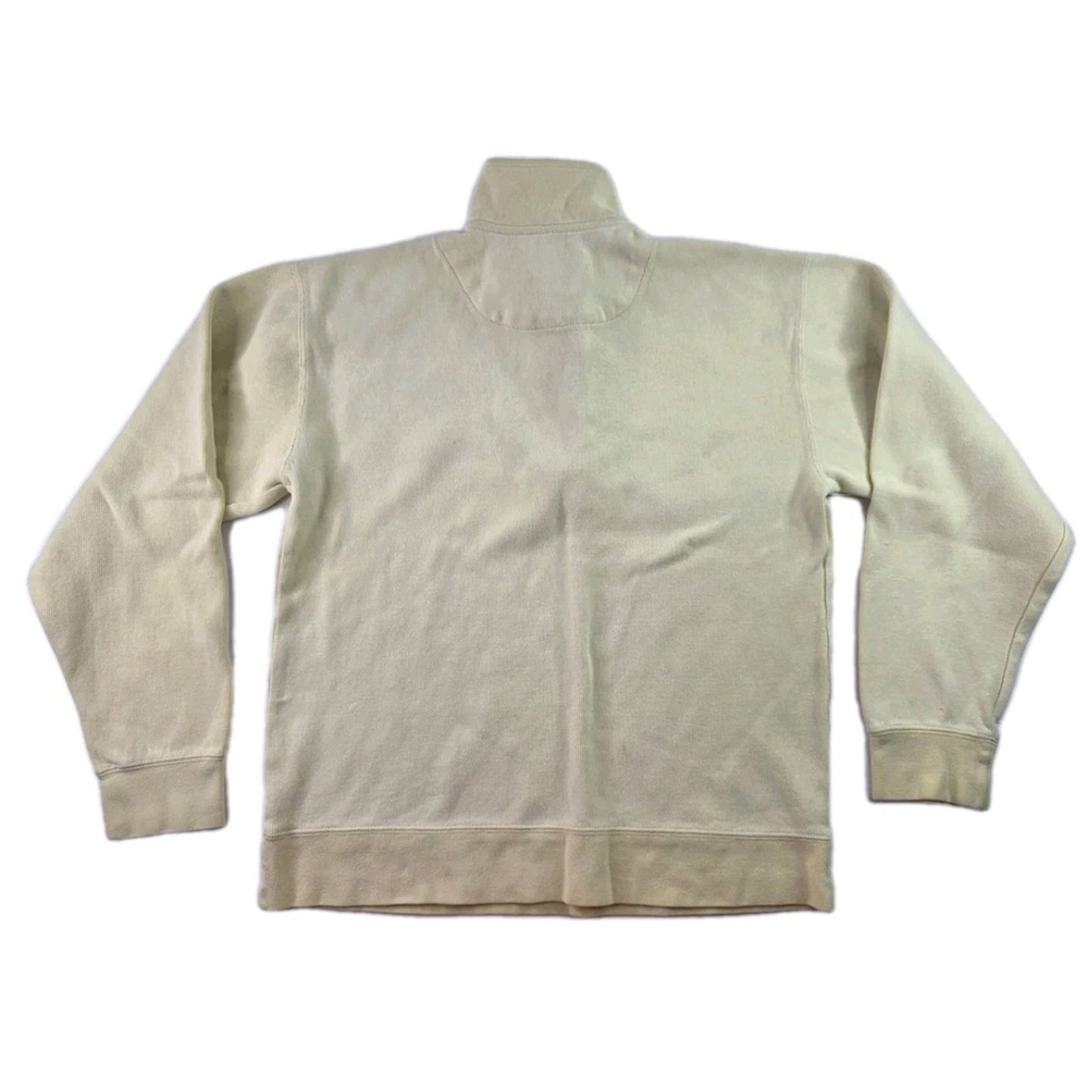 Orvis Mock Neck 1/4 Zip Sweater Pale Yellow Women's Size Medium - Picture 3 of 6